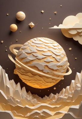 Papercraft planet