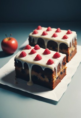 Raspberry cake with drizzle