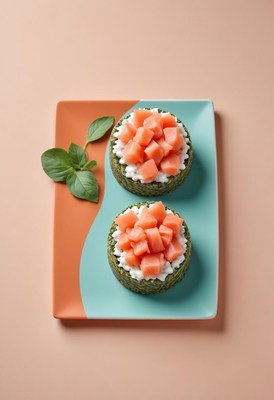 Salmon and cottage cheese appetizers