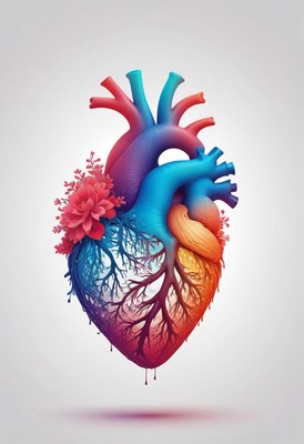 Colorful heart illustration