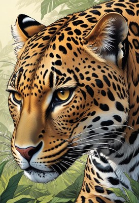 Close-up portrait of a leopard