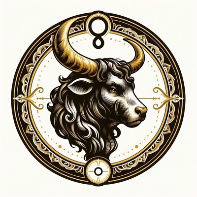 Taurus zodiac sign illustration