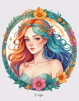 Virgo zodiac illustration