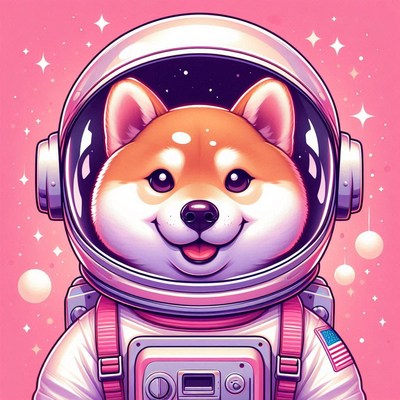 Shiba inu astronaut in space suit
