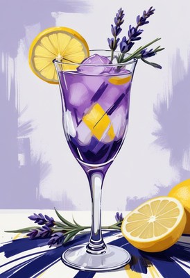 Lavender lemonade cocktail