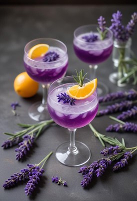Lavender lemon cocktails