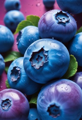 Blueberries close up