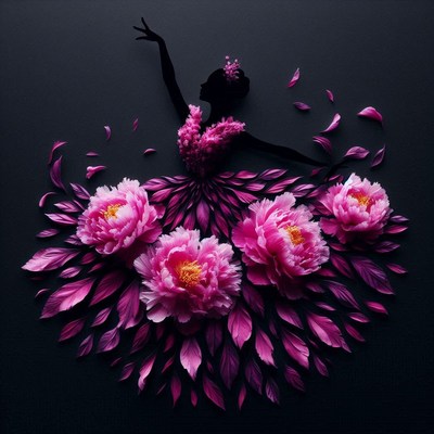 Flower petal ballerina