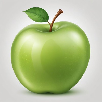 Green apple illustration