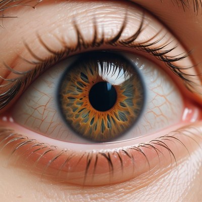 Close-up of brown eye