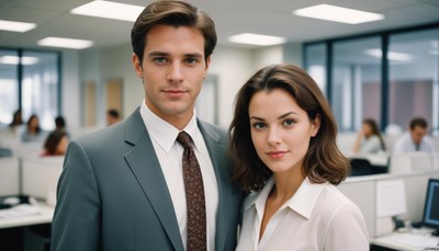 Business colleagues in modern office