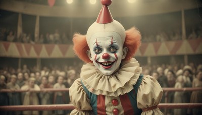 Clown performing in circus