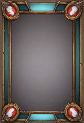 Gold and teal frame