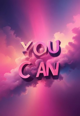 You can 3d text in clouds