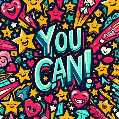 You can! doodle illustration