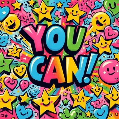 You can! colorful graffiti art