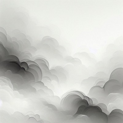 Abstract cloudscape painting