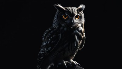 Owl in the dark