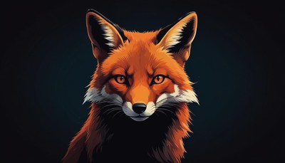 Red fox portrait