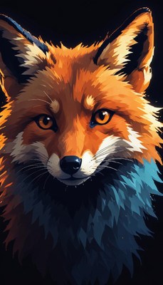 Red fox portrait