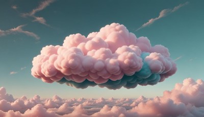 Pink cloud formation over sky
