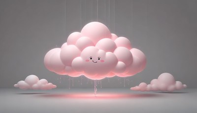Smiling cloud raining