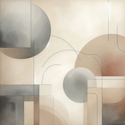 Abstract geometric shapes and lines