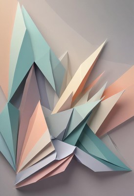 Pastel paper geometric abstract