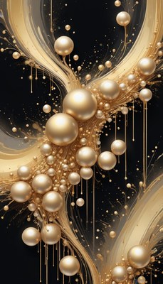 Golden spheres and swirls