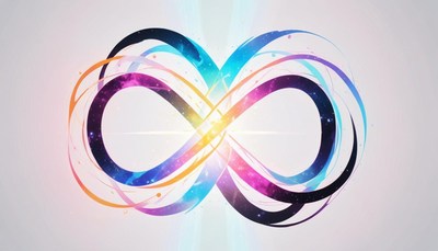 Colorful infinity symbol illustration