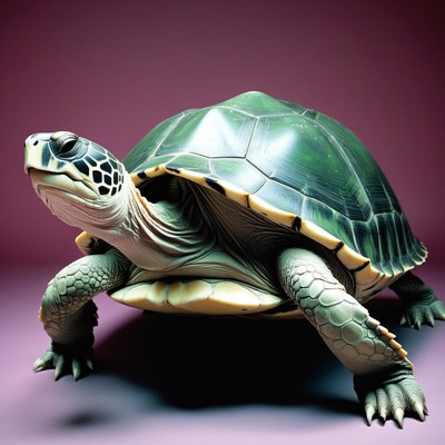 Green sea turtle close-up