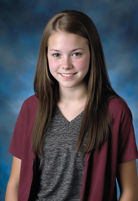 Girl smiling for school portrait