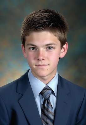 Young man in suit