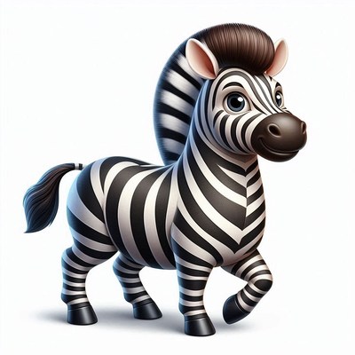 Cartoon zebra illustration