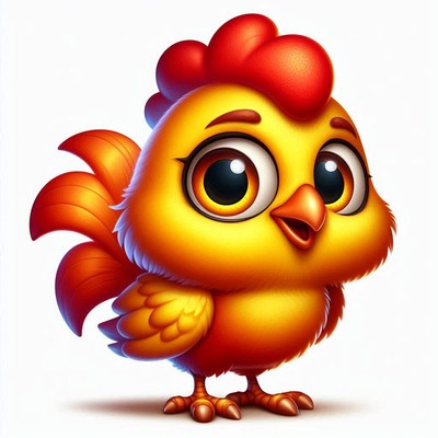 Cute cartoon chick illustration