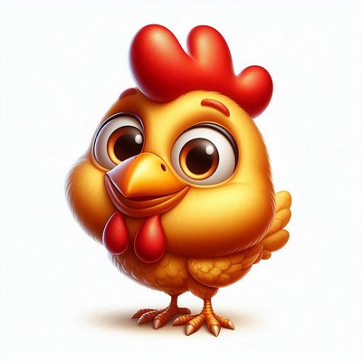 Cute cartoon chick illustration