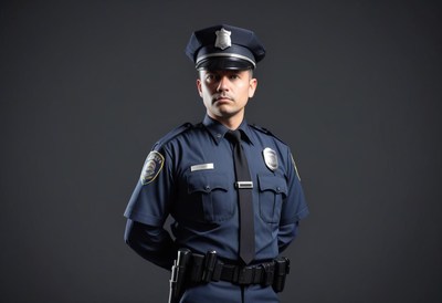Police officer standing in uniform