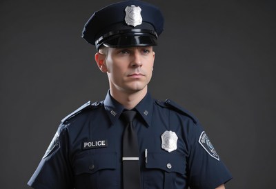 Police officer portrait