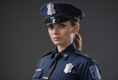 Female police officer portrait