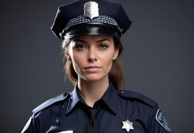 Female police officer portrait