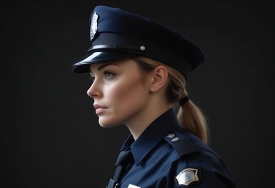 Police officer portrait