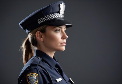 Police officer portrait