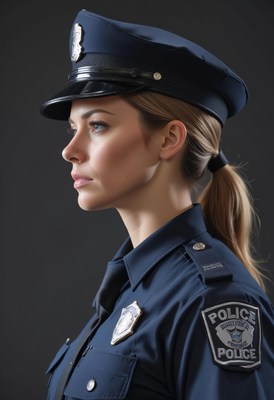 Woman police officer portrait