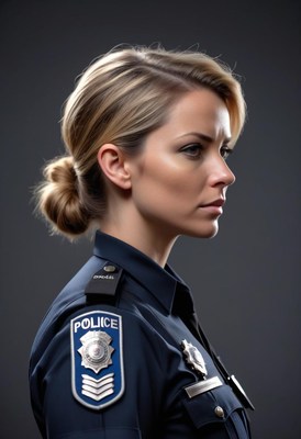 Police officer portrait