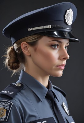 Female police officer portrait