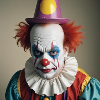Clown in costume
