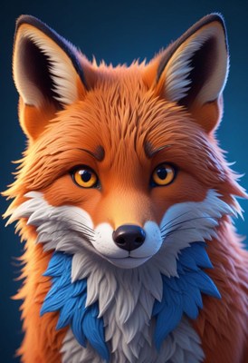 Red fox portrait
