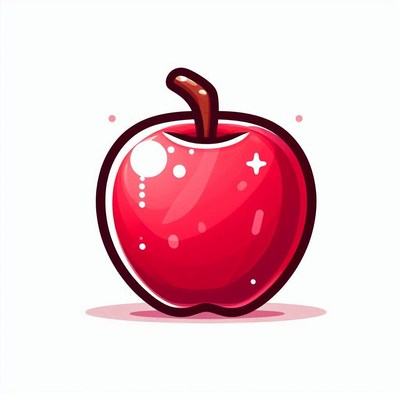 Red apple illustration