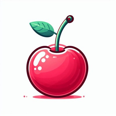 Red cherry illustration