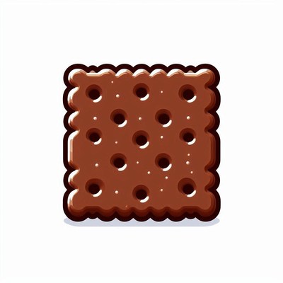 Chocolate cracker illustration